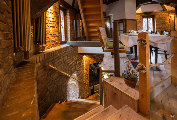 Jungfernmühle Berlin Neukölln Buckow schwäbisch Speisenmeisterei Wiesenstein Treppenaufgang