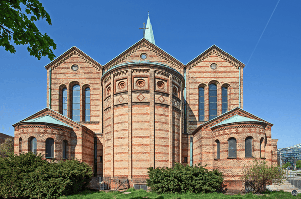 Rückseite der St. Matthäuskirche.
