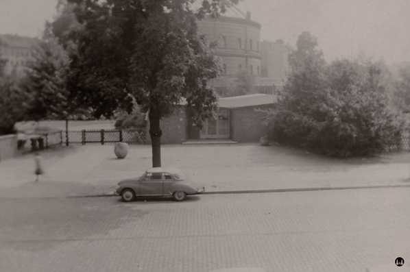 Gewerbehof Körtestraße 10 in Berlin - Kreuzberg. Schwarz- Weiß Aufnahme des Kindergarten - Ende der 1960er Jahre.