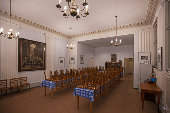 Der kleine Festsaal der Synagoge Fraenkelufer.