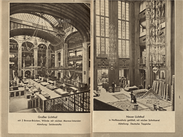 Wertheim Berlin Leipziger Platz. Berlin. Die Lichthöfe.