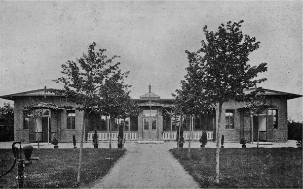 Die Kuranstalt Berolinum an der Lankwitzer Leonorenstraße. Ehemalige Kranken -Pavillons.