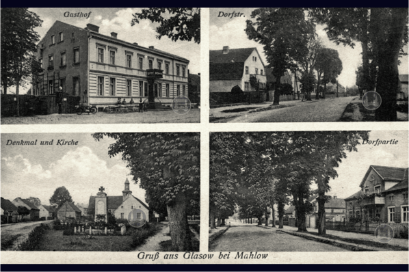 Das Dorf Glasow.