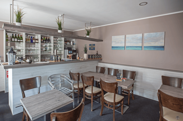 Blick in den Innenraum des Restaurants.