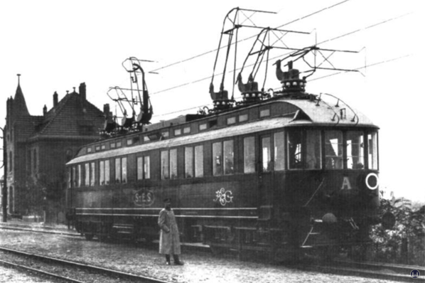 Die Königliche Militär-Eisenbahn. Versuchstriebwagen "A" in Zossen.