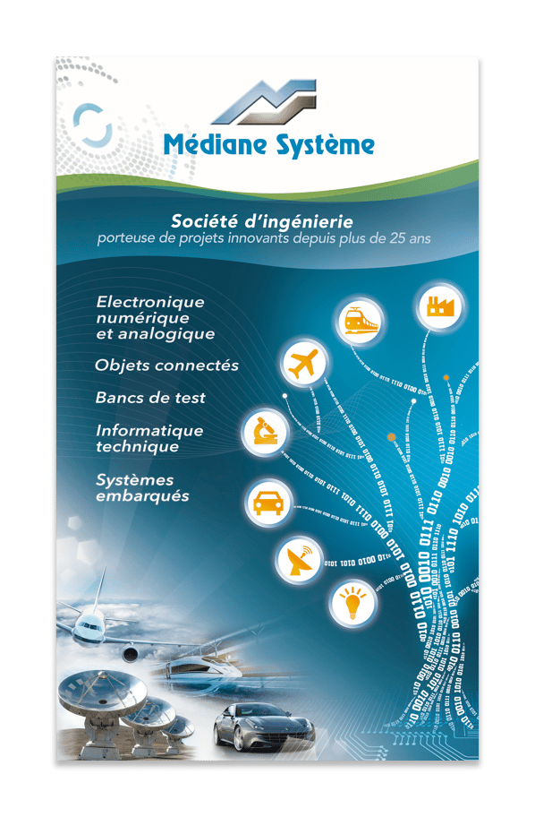 totem roll up mediane système société d'ingénierie