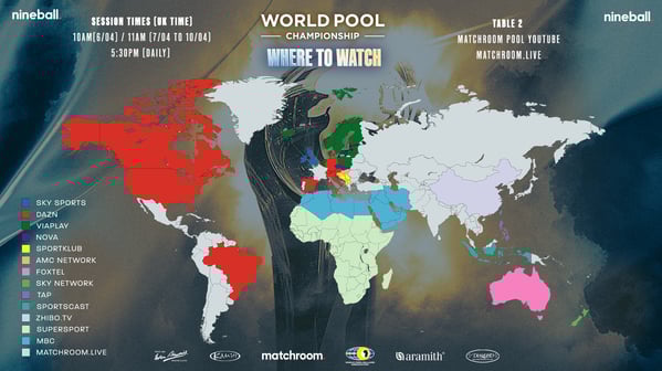 このマップには記載されていませんが日本ではDAZNでも配信されます(おそらくTable 1のみ)