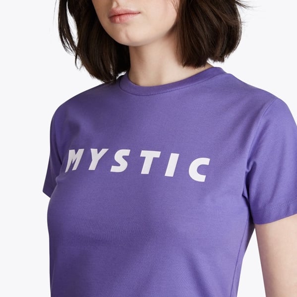 Mystic Brand Tee Women Big Logo Purple bei WindSucht