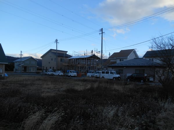 大町の家Ⅱ　大町市　新築工事　長野県松本市安曇野市の建築家　建築設計事務所　現場監理　住宅設計　設計監理　野地板