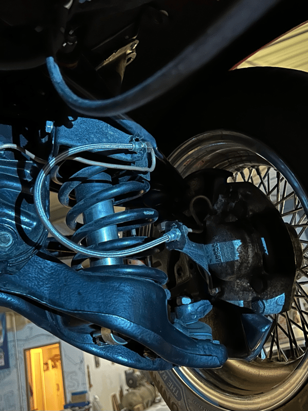 Nouveau flexible de frein avant, durite aviation. 