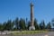 Oberhalb der Stadt steht die Astoria Column - Säule. Sie ist Teil des Lewis and Clark Nationalparks. Die Beiden haben als Erste den Weg vom Atlantik zum Pazifik gemeistert ...