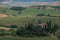 Val d'Orcia. Podere Belvedere am späten Nachmittag.