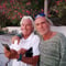 Gianni Iannis and Captain VelaKi in porto Lakka, Paxos Island, Greek Ionian Islands 