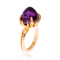 Cocktailring in Rotgold mit einem Amethyst und Brillanten aus der Gremlin Kollektion der Goldschmiede OBSESSION Zürich und Wetzikon