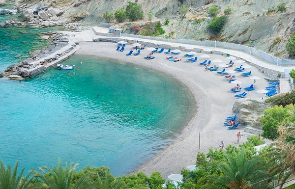 nur wenige Schritte entfernt von den Villas