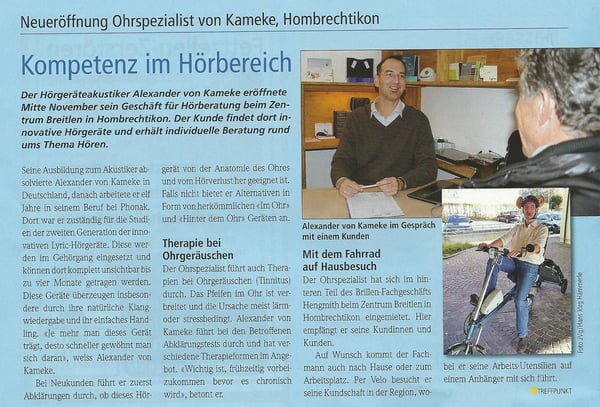 Artikel Treffpunkt 2012