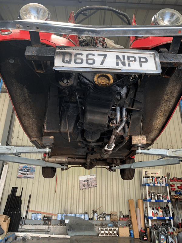 Control du châssis, du train roulant, du pot d'échappement de la Spartan