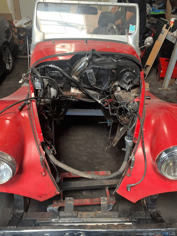 Spartan moteur déposé