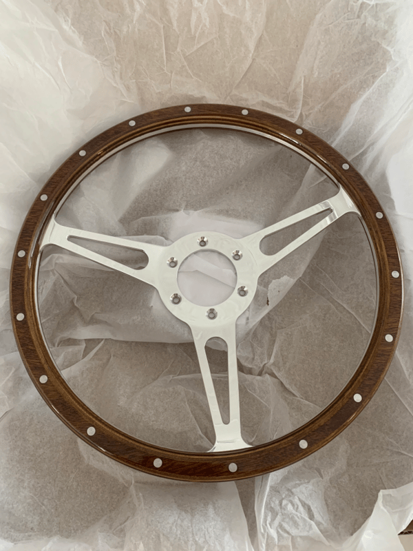 Volant en bois de la Spartan