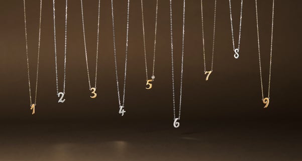 womb☆jewelry　ゴールド　数秘術ネックレス