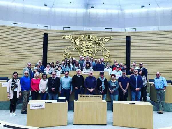 02. November 2018: Heute mit interessierten Bürgern aus meinem Wahlkreis in Stuttgart im Landtag. #fdpbw #landtagstuttgart #plenum #klaushoher #bürgernahepolitik