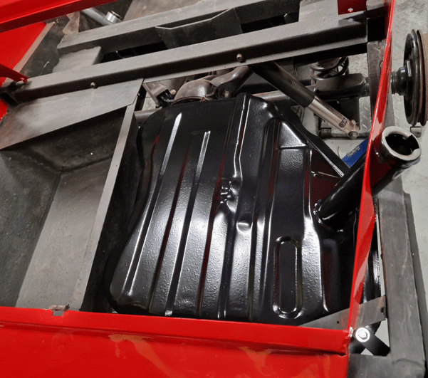 Renovated Spartan Ford Cortina tank