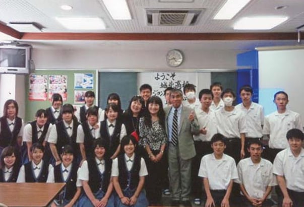 熊本の高校にて