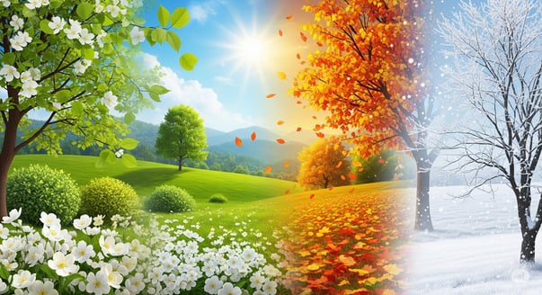 Naturcoaching in Jahreszeiten, Frühling, Sommer, Herbst, Winter