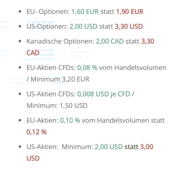 Handelsgebühren, Code freaky, ARMO Broker, Optionshandel