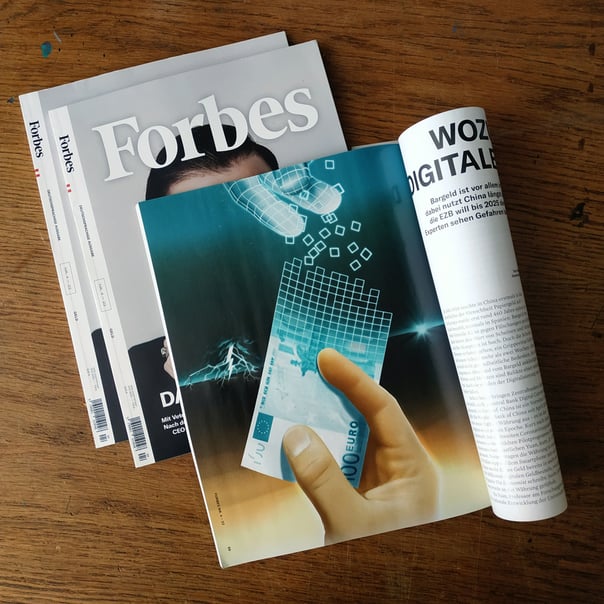 EDITORIAL ILLUSTRATION „DIGITALE WÄHRUNGEN“ → Forbes Magazin