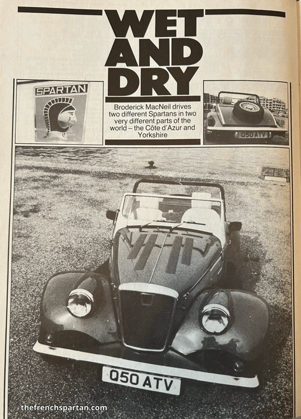 The Spartan, a chic and sparkling car