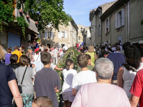 L'arbre de mai à Cucuron (photo personnelle)