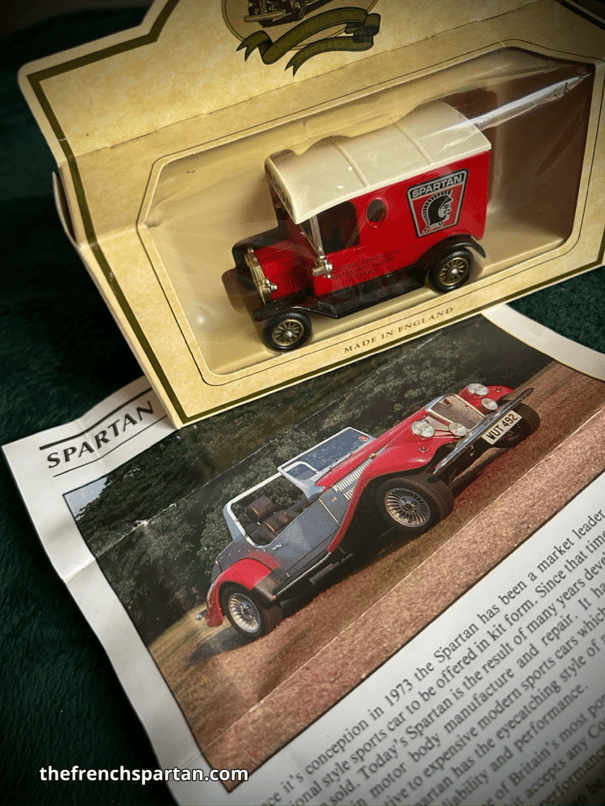  Spartan Car Company advertising integrated into the box of the Ford T Van model - Spartan