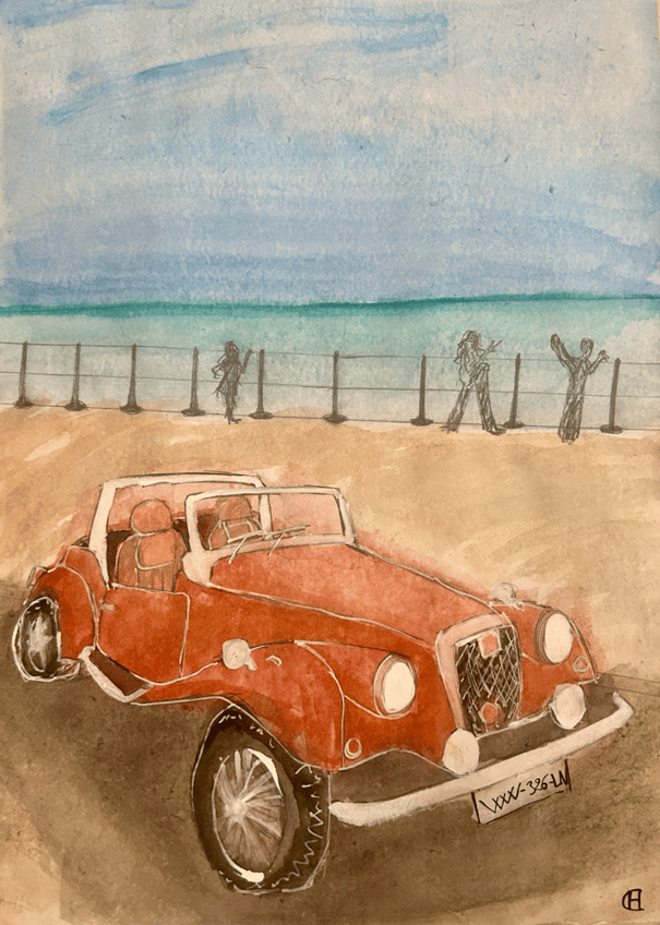 The French Spartan watercolor