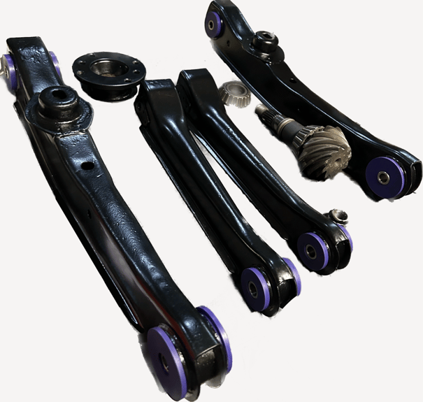 Eléments du train arrière de la Spartan base Ford