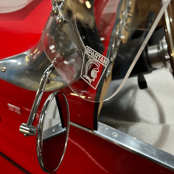 Windscreen, or wind deflector, of The French Spartan