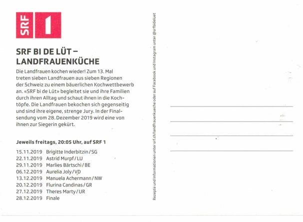 Landfrauenküche 2019_Marlies-Bärtschi zu sehen am 29. November 2019