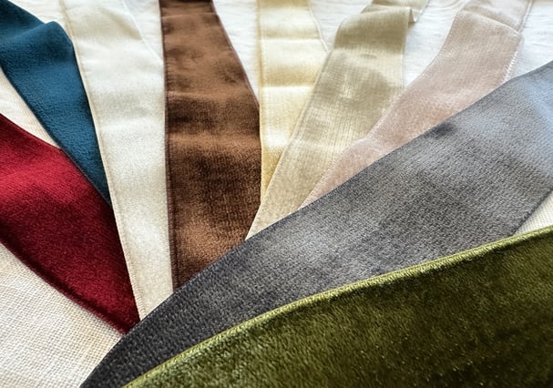 ベルベットテープの生地　カラー9色