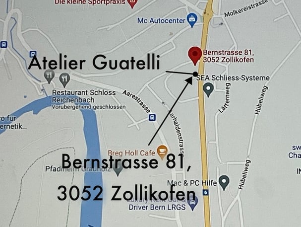 Einrahmungen: Atelier Guatelli, Bernstr. 81, CH-3052 Zollikofen b. Bern
