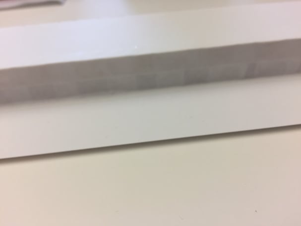 Passepartout mit Wabenkarton von Klug unterlegt