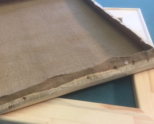 Bemalte Leinwand aufspannen