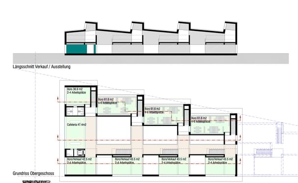 Architekturbüro Silke Hopf Wirth & Toni Wirth Architekten ETH HTL SIA Winterthur, Neubau Ausstellungs- und Verkaufsgebäude Sky-Frame,  Projekt 1, R+G AG, Ellikon