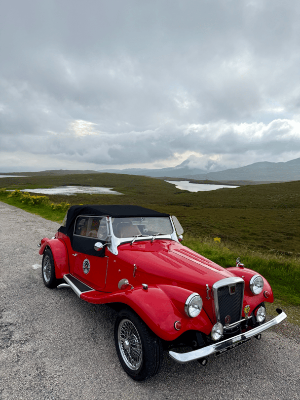 Old British car in Scotland