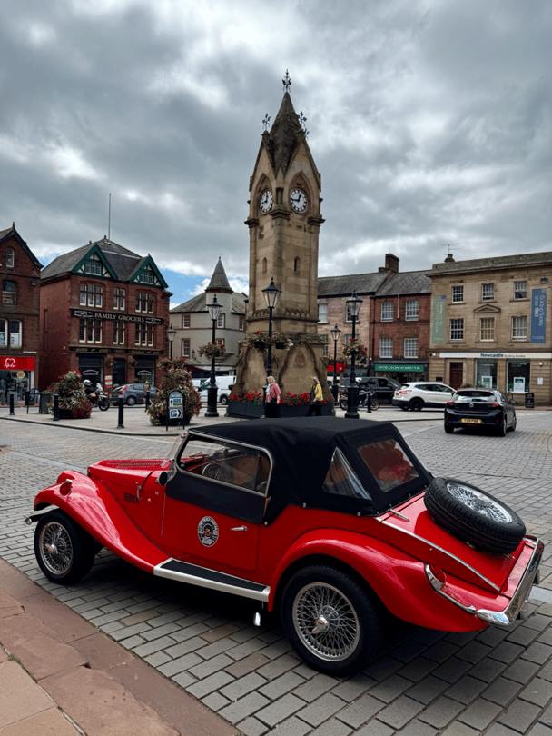 Spartan car on the street