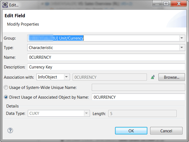 Edit field properties