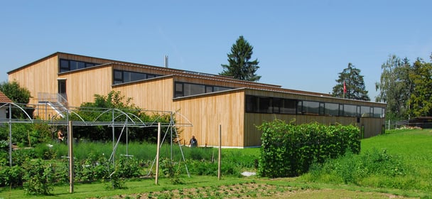 Architekturbüro Silke Hopf Wirth & Toni Wirth Architekten ETH HTL SIA Winterthur,  Neubau Werkstätten Landheim Brüttisellen. Caspar Appenzeller Stiftung Brütisellen
