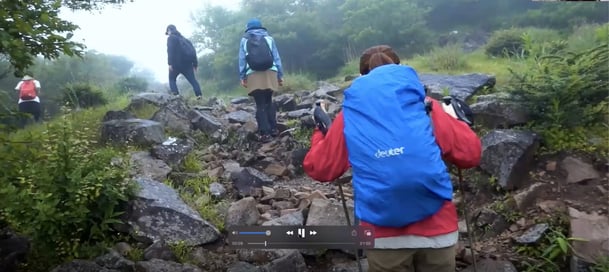 COVID-19感染を防ぐ登山（齋藤氏・木村氏提供） 