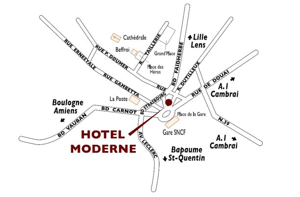 Arras centre ville gare