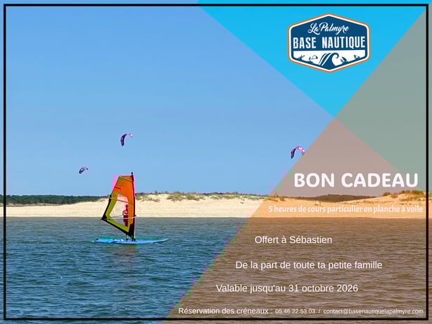 bon cadeau planche à voile