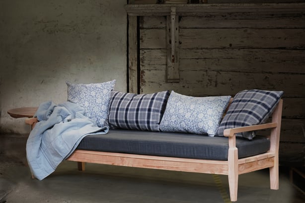 coussin toile outdoor rayée made in france